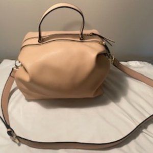 Blush Vegan Fashion Bag with Short and Long Strap